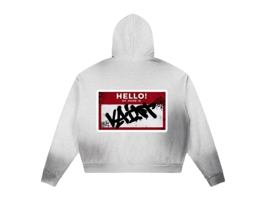 *HELLO VAINT* DISTRESSED HOODIE IN GREY