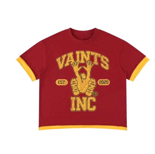 Red/Yellow College tee