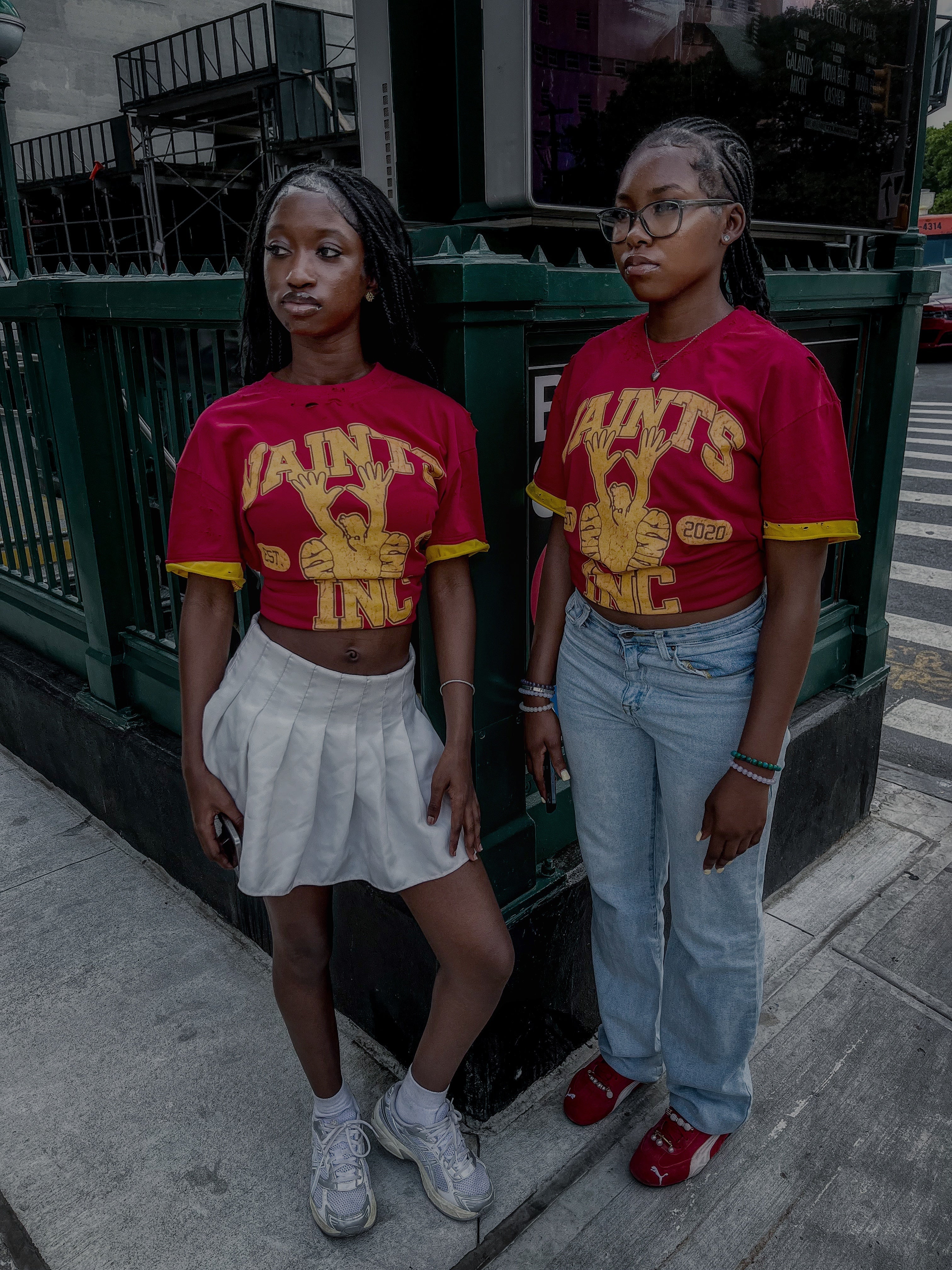 Red/Yellow College tee