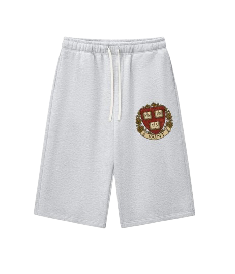 Light Gray University Capris Shorts