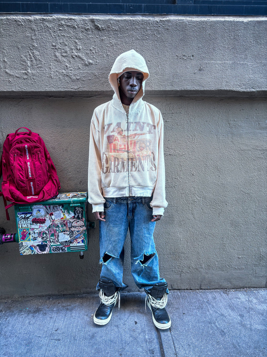 *WAR NEVER ENDS* Thermal Hoodie